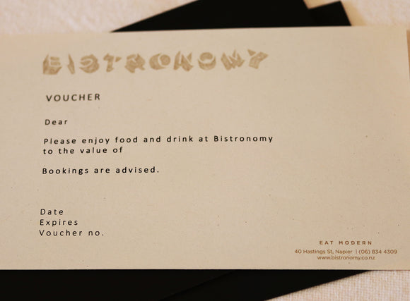 Bistronomy and Vinotech gift voucher